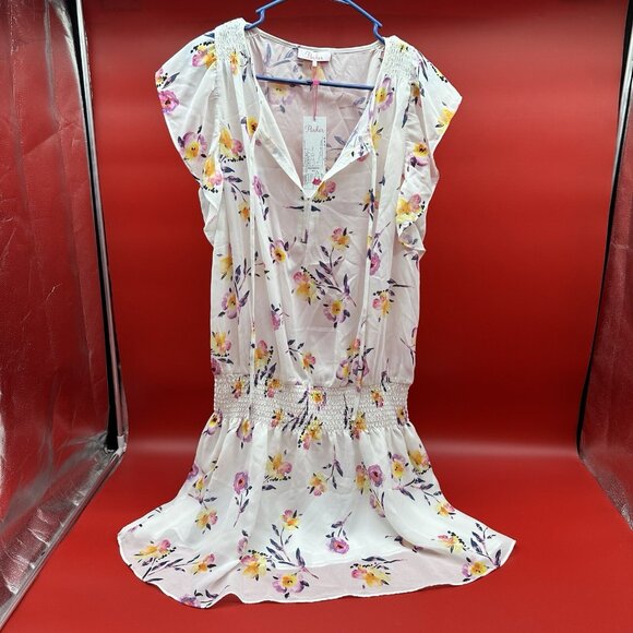 Parker Women's Size Large Primrose Floral Print Flutter Drop Waist Dress NWT - Picture 3 of 13